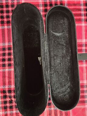 Dyson Black Case with Purple Stitching